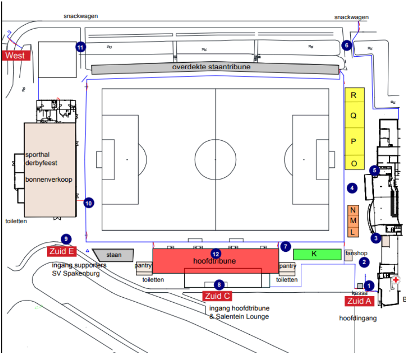 Plattegrond VVIJV Derby